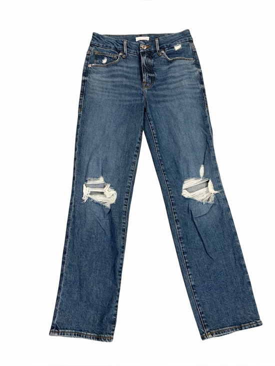 Good American Denim - GOOD AMERICAN Ripped Knee High Waist Jeans